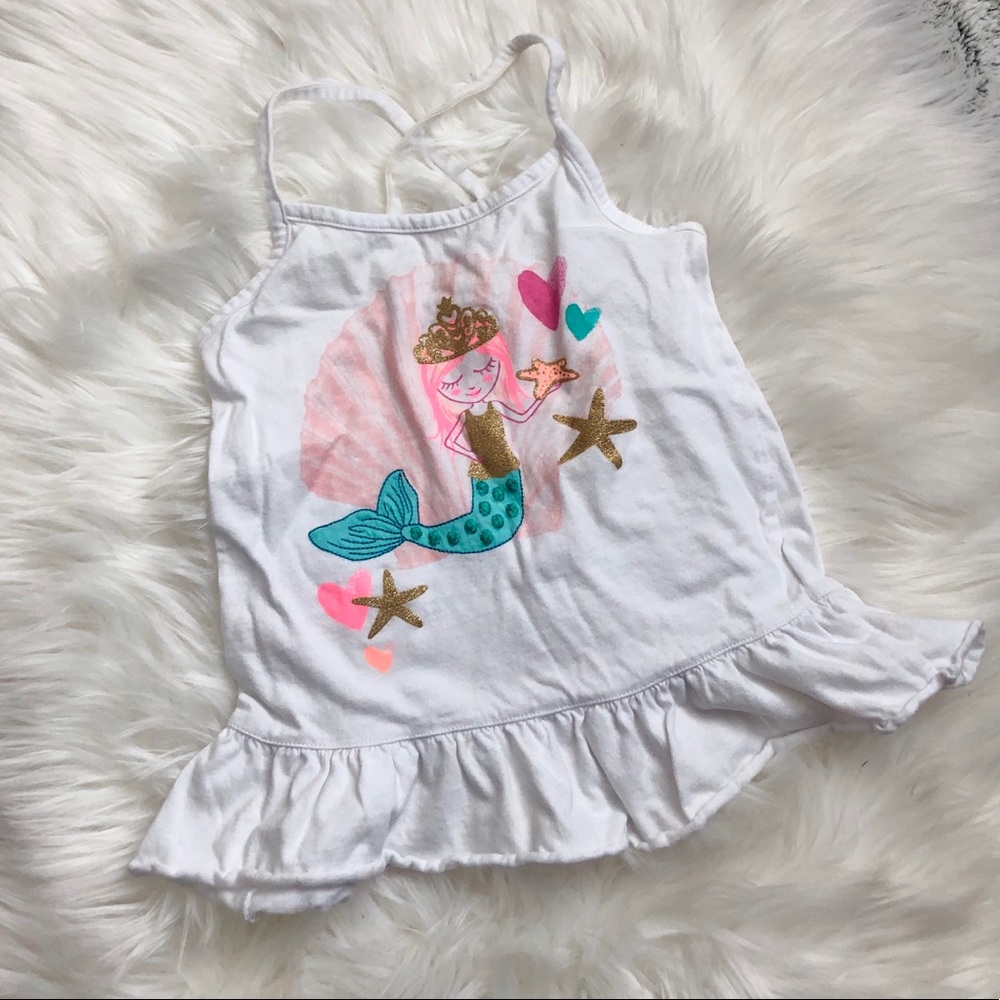 Mermaid Strappy Peplum Tank Top